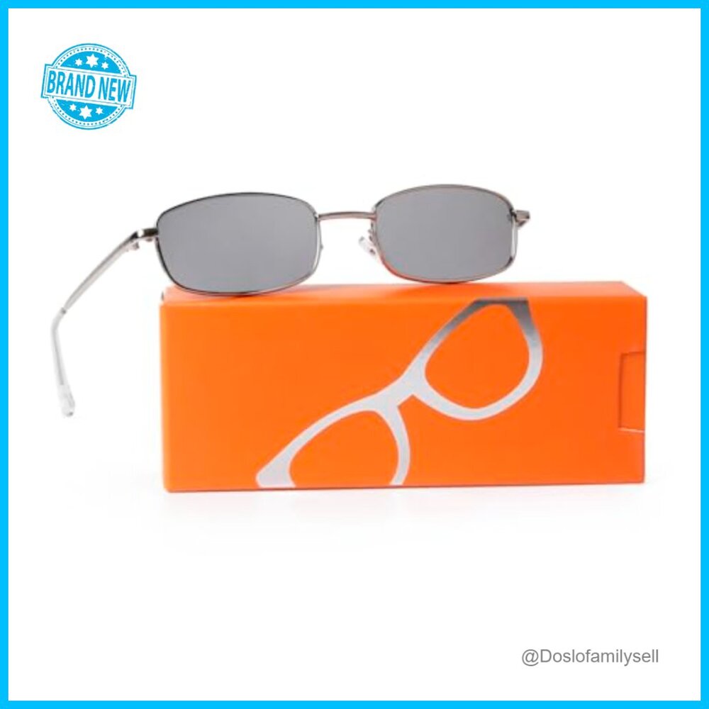 Thin Rectangular Sunglasses Retro Y2K Minimalist … - image 3